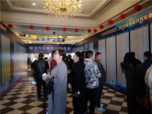 在程力公司銷售100強(qiáng)龍虎榜單中，這對(duì)搭檔名列前茅進(jìn)入前三甲，幸福感自豪感洋溢在臉上，情不自禁。請(qǐng)程力家人們，記住這美好的時(shí)刻。 2019年，程力新廠三期工程項(xiàng)目建設(shè)如火如荼。A8、A9車間投入使用，公司投資3000多萬元，與武漢理工大學(xué)聯(lián)合設(shè)計(jì)開發(fā)開平、制罐、灑水車生產(chǎn)線，引用智能化制造技術(shù)，設(shè)計(jì)方案現(xiàn)已完成，智能化制造設(shè)備將陸續(xù)到位。程力自主品牌商用車相繼下線投放市場(chǎng)，受到廣大用戶青睞。商用車完成產(chǎn)值1.76億元、新能源汽車創(chuàng)產(chǎn)值8651萬元。